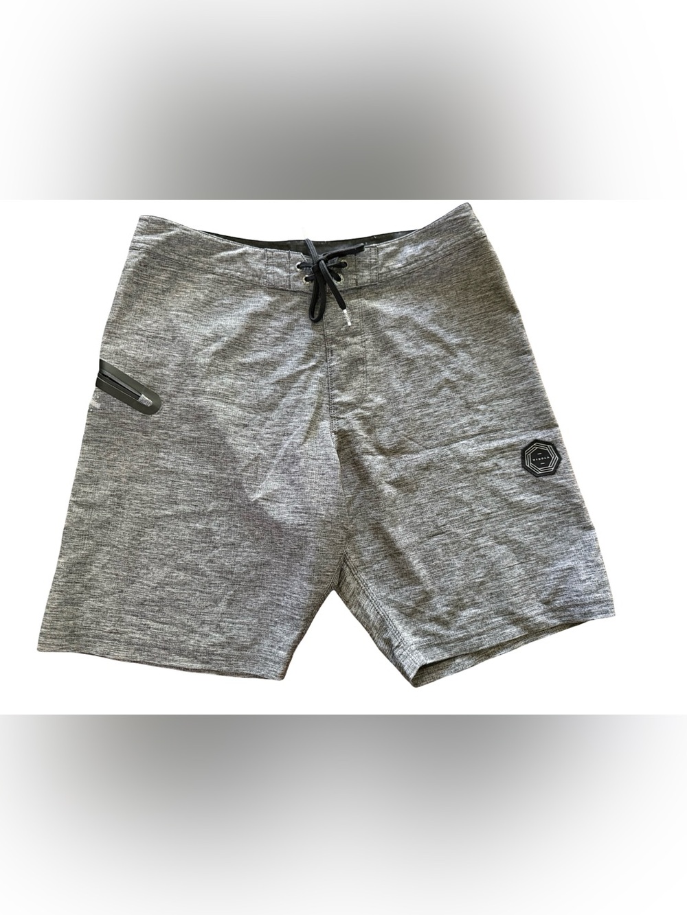 Vissla Heather Gray 4 Way Stretch Board Shorts Men’s Size 32 Surf Swim Hybrid